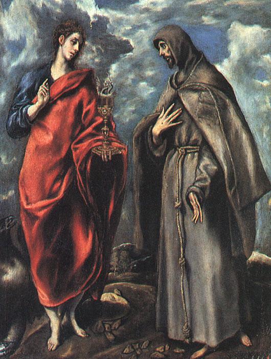 El Greco Saints John the Evangelist and Francis China oil painting art